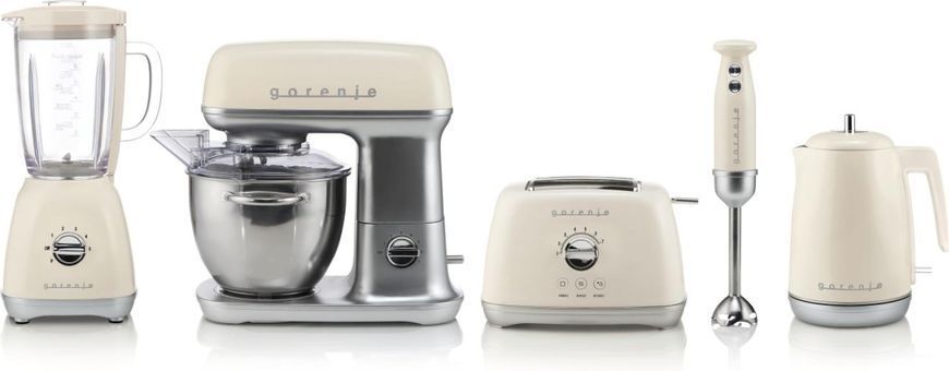 Блендер Gorenje стаціонарний 800Вт, чаша-1800мл, скло, бежевий (391680) B800RL фото