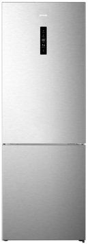Gorenje Холодильник з нижн. мороз. камерою, Висота - 200см, Глибина-70 см, 347(109)л, А++, NF, дисплей, інвертор, нерж. (365403) NRK720EAXL4 фото