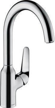 Змішувач для кухні Hansgrohe Focus M42, довж.виливу - 204мм, поворотний, 1важіль, KM220, хром (352138)