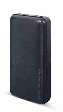 Портативний зарядний пристрій PB20-02, 20000 mA, чорний