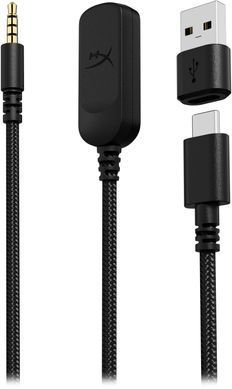 Гарнітура ігрова HyperX Cloud III, mini-jack/USB-A/USB-C, 1.2м/1.3м, чорний (367875) 727A8AA фото
