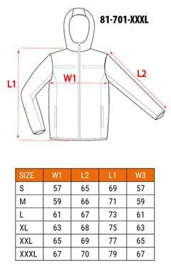 Куртка Neo Tools 81-701 Softshell повышенной видимости, водо- и ветронепроницаемая XXXL