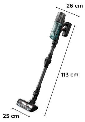 Rowenta Пилосос безпровідний X-Force Flex 12.60 Neo, 320Вт, конт пил -0.9л, автон. робота до 60хв, вага-2.5кг, НЕРА, чорно-синій (378548) RH9L42WO фото