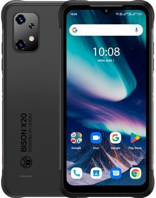 UMIDIGI Смартфон BISON X20 NFC 6.53" 6/128ГБ, 2SIM, 6000мА&middot;год, чорний (375699) 6973553523750 фото