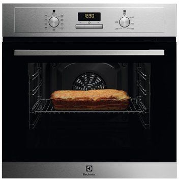 Electrolux Духовой шкаф электрический, 65л, A, дисплей, конвекция, нерж EOF3H40BX фото