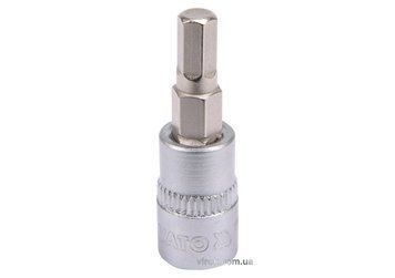 Головка торцева YATO квадрат 1/4". HEX M5, L= 37 мм