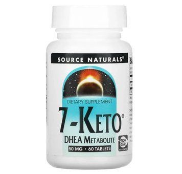 7-Кето, ДГЕА метаболіт, 7-Keto DHEA Metabolite, Source Naturals, 50 мг, 60 таблеток