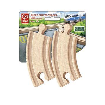 Набор для железной дороги Hape короткие изогнутые рельсы 4 шт. (E3776) dt_15804 фото