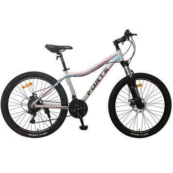 Велосипед жіночий FORTE VESTA алюм.рама 15", колеса 26", Сіро- Рожевий