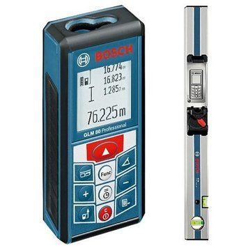 Лазерный дальномер Bosch GLM 80 + Направляющая шина Bosch R 60(0601072301)