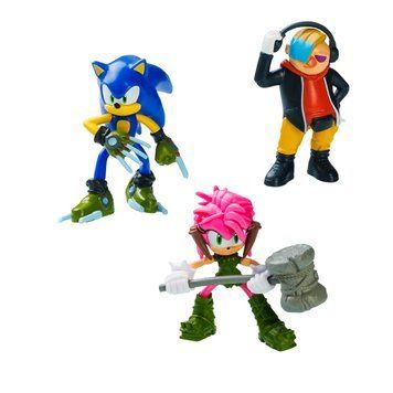 Набір ігрових фігурок SONIC PRIME &ndash; ДОКТОР НЕ, СОНІК, ЕМІ (3 фiгурки, 6,5 cm)