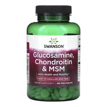 Glucosamine, Chondroitin & Msm Mini Tabs - 360 tabs Swanson