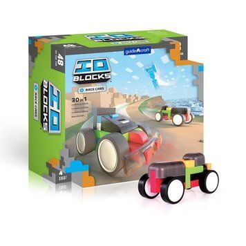 Конструктор Guidecraft IO Blocks Гоночные машины с дополненной 3d реальностью, 48 деталей (G9607) dt_1307 фото