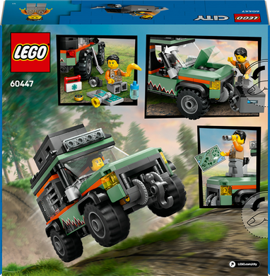 Конструктор LEGO City Позашляхова гірська вантажівка 4x4, 221 деталь (60447)