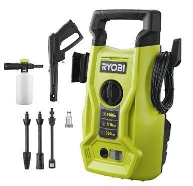 Мінімийка високого тиску Ryobi RY110PWA 1400Вт 110бар 390л/год шланг 5м 5.6кг (360100) 5133005365 фото
