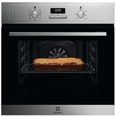 Electrolux Духова шафа електрична, 65л, A, дисплей, конвекція, нерж (362585) EOF3H40BX фото