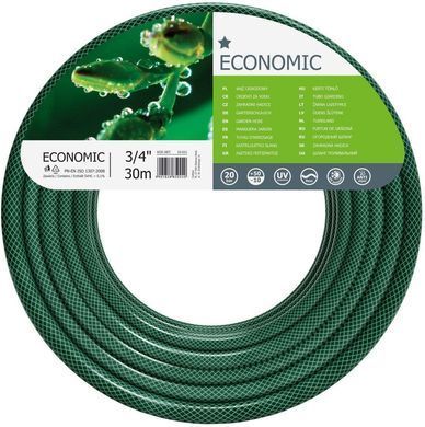 Шланг садовий Cellfast ECONOMIC 3/4" 30м 3 шари до 20бар -10&hellip;+50&deg;C (360734) 10-021 фото