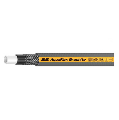Шланг садовий 2Е AquaFlex Graphite 3/4" 30 м 4 шари 20бар 2E-GHC34C30 фото