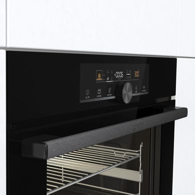 Gorenje Духова шафа електрична, 77л, A+, пара, дисплей, IconTouch, чорний (377083) BOS6747A01BG фото