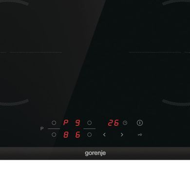 Gorenje Варильна поверхня індукційна, 60см, PowerBoost, TouchControl, чорний (374120) GI6401BCE фото