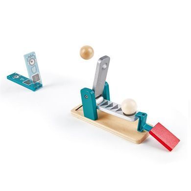 Динамический конструктор Hape Эффект домино Фабрика роботов 122 эл. (E1057) dt_12185 фото