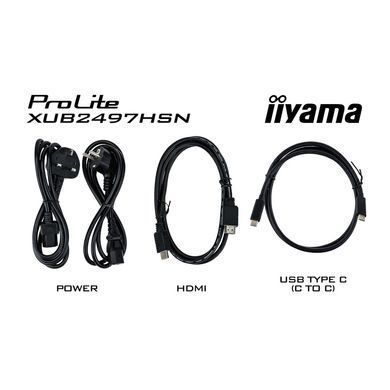 23.8" 16:9 IPS РК монітор, 1920х1080, 1 мс (MPRT), 100 Гц, Adaptive Sync, 1xHDMI 1.4/1xDP 1.2/1xDP o IIYAMA XUB2497HSN-W2 3728846 фото