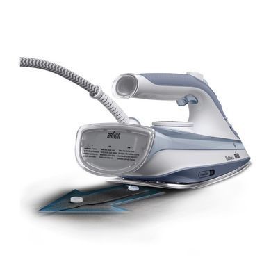 Braun Праска TexStyle 5, 2800Вт, 300мл, паровий удар -210гр, керам. підошва, біло-сірий (376413) SI5078GY фото