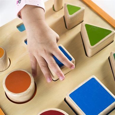 Деревянный сортер Guidecraft Manipulatives Фигуры и размеры (G6737) dt_2185 фото