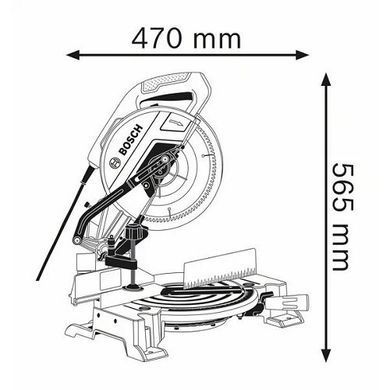Пила торцювальна BOSCH GCM 10 MX Professional(0601B29021) 0601B29021 фото