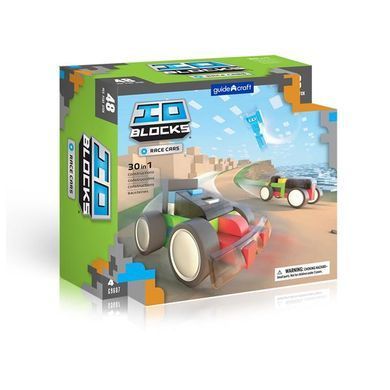 Конструктор Guidecraft IO Blocks Гоночні машини з доповненою 3d реальністю, 48 деталей (G9607) dt_1307 фото