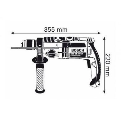 Дрель ударная Bosch GSB 21-2 RCT БЗП(060119C700) 060119C700 фото