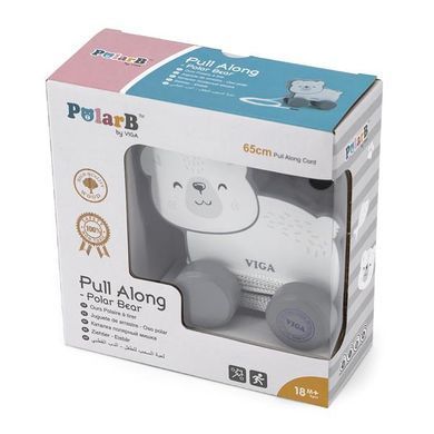 Дерев'яна каталка PolarB Білий ведмедик (44001) dt_79178 фото