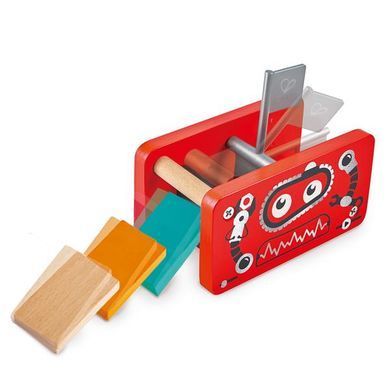 Динамический конструктор Hape Эффект домино Фабрика роботов 122 эл. (E1057) dt_12185 фото