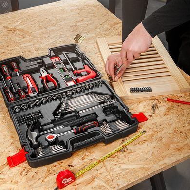 Набір інструментів Top Tools 38D535, 100 предметів, 1/4&laquo; і 3/8&raquo;, тріскачка, ключі, кейс 38D535 фото