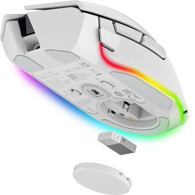 Razer Мышь Basilisk V3 Pro 35K, RGB, USB-A/WL/BT, белый RZ01-05240200-R3G1 фото