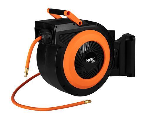 Катушка + пневматический шланг NEO TOOLS 10-700, композитная, 15 м+1 м, 20 бар, 1/4&Prime;