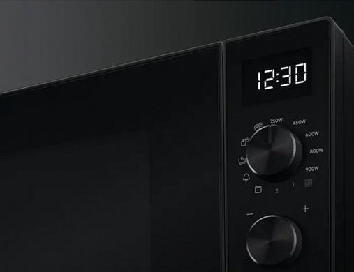 Мікрохвильова піч Electrolux 25л, мех. керування, 900Вт, гриль, дисплей, інвертор, чорний (361854) EMZ725MMK фото