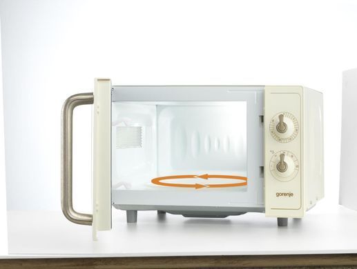 Мікрохвильова піч Gorenje, 20л, мех. керув., 700Вт, бежевий (391865) MO4250TCLI фото