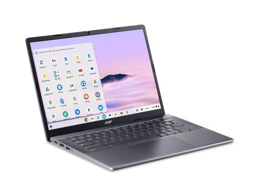 Acer Ноутбук Chromebook Plus CB514-3HT 14" WUXGA IPS Touch, AMD R5-7520C, 16GB, F512GB, UMA, ChromeOS, серый NX.KP9EU.002 фото