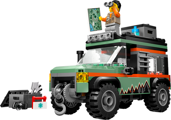 Конструктор LEGO City Позашляхова гірська вантажівка 4x4, 221 деталь (60447)