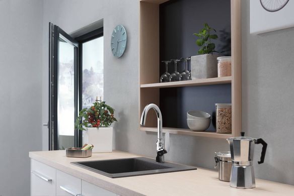 Змішувач для кухні Hansgrohe Focus M42, довж.виливу - 204мм, поворотний, 1важіль, KM220, хром (352138)