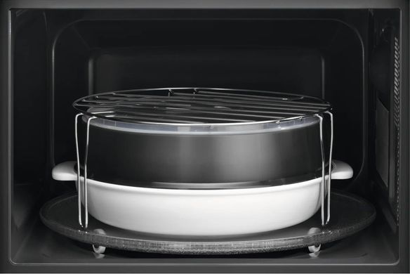 Мікрохвильова піч Electrolux 25л, мех. керування, 900Вт, гриль, дисплей, інвертор, чорний (361854) EMZ725MMK фото