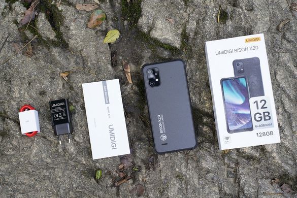 UMIDIGI Смартфон BISON X20 NFC 6.53" 6/128ГБ, 2SIM, 6000мА&middot;год, чорний (375699) 6973553523750 фото