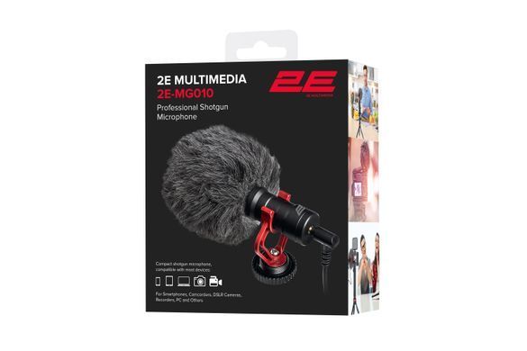 Микрофон пушка 2Е MG010 Shoutgun, 3.5mm 2E-MG010 фото