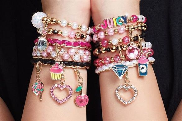 Набор для создания шарм-браслетов Make it Real Juicy Couture Розовый звездопад 470 эл. (MR4408) dt_69965 фото