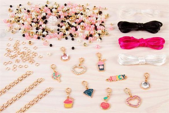 Набор для создания шарм-браслетов Make it Real Juicy Couture Розовый звездопад 470 эл. (MR4408) dt_69965 фото