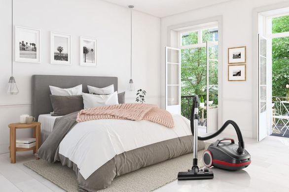 Пилосос Gorenje мішковий, 700Вт, 3л, HEPA, щітка Xpand Zone, turbo brush, телескоп, чорний графіт (387756) VCEA24GPRA фото
