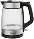 Tefal Электрочайник Glass Kettle 1.7л, стекло, с подсветкой, черно-серебряный (385526) KI605830