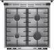 Gorenje Плита комби, 71л, 60x60см, дисплей, чугун, с крышкой, программатор IconLed,нерж GKS6C70XF