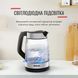 Tefal Электрочайник Glass Kettle 1.7л, стекло, с подсветкой, черно-серебряный (385526) KI605830